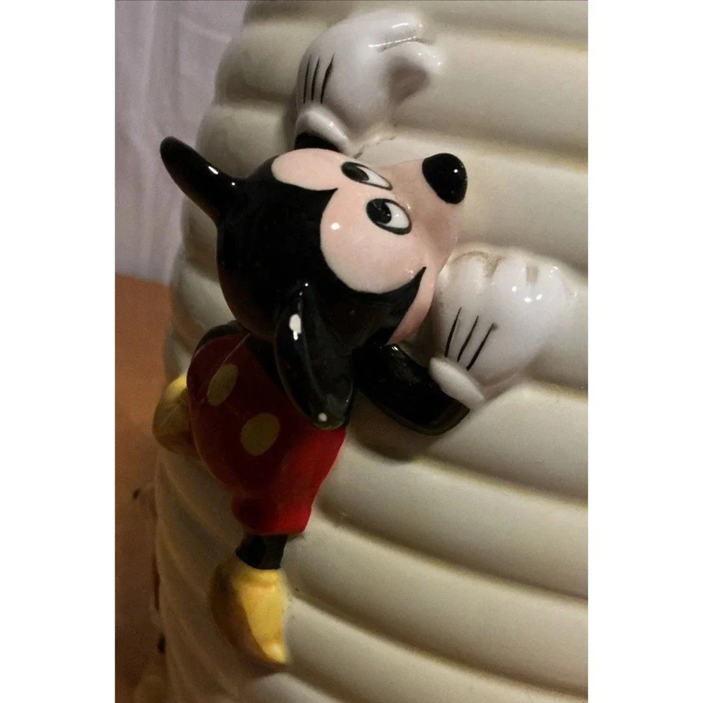 Disney Mickey Mouse Honeycomb Ceramic Cookie Jar, 10.5